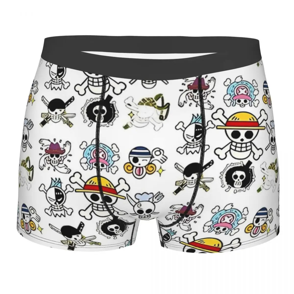 Caleçon Boxeur One Piece - Motif Doodle Équipage Mugiwara