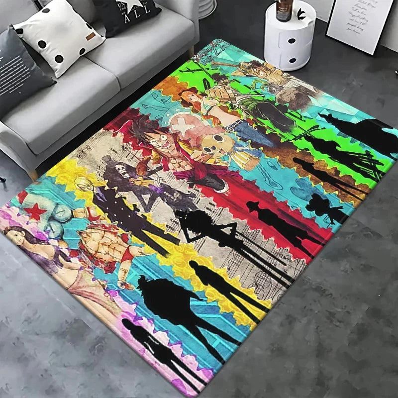 Tapis One Piece - Équipage Complet Style "New World" (Illustration Colorée)