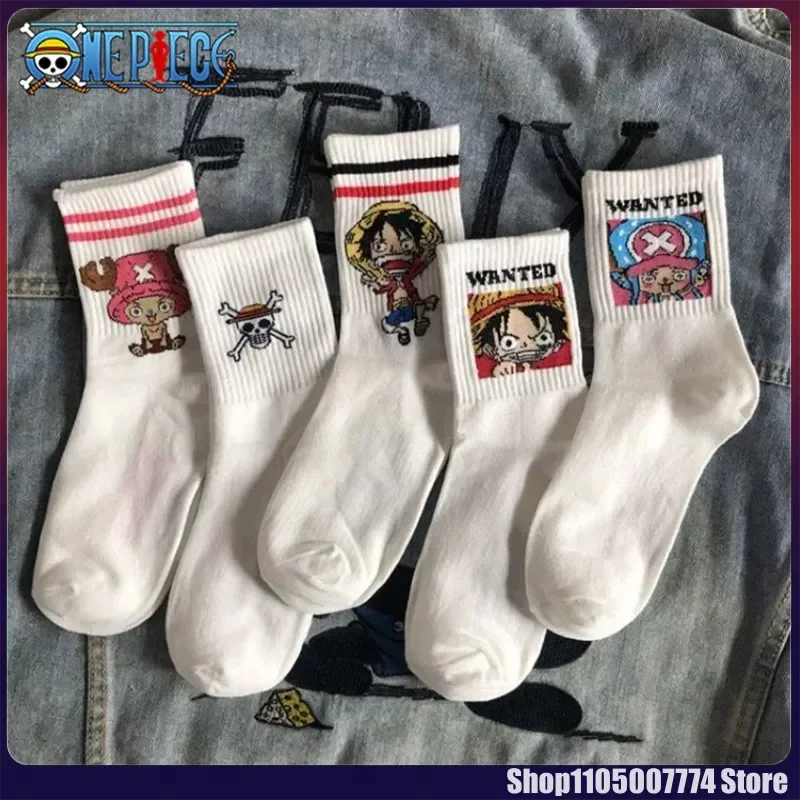 Paquete de 5 pares de calcetines de One Piece - Straw Hat Crew Designs