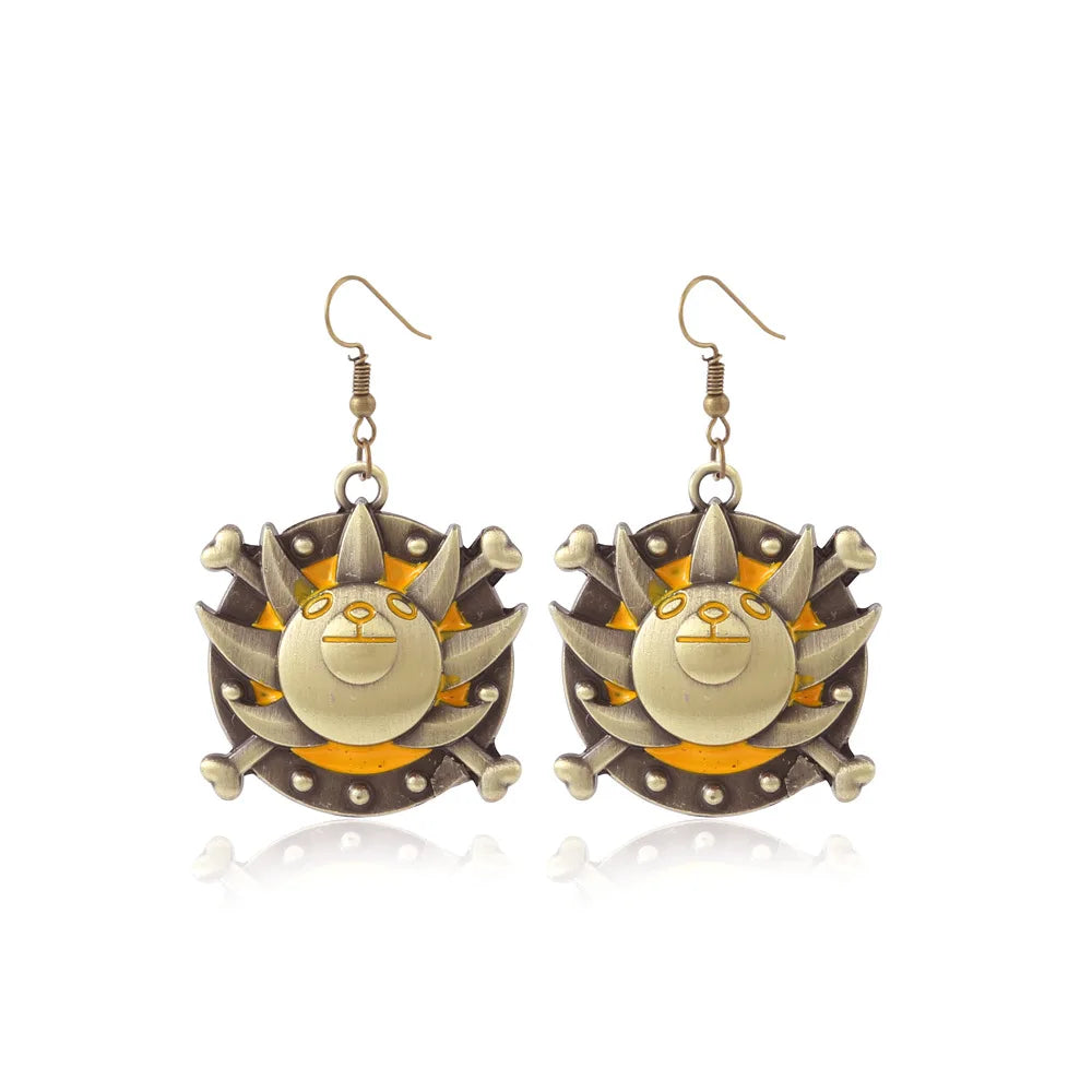 Boucles d'oreilles One Piece - Emblème Thousand Sunny Or