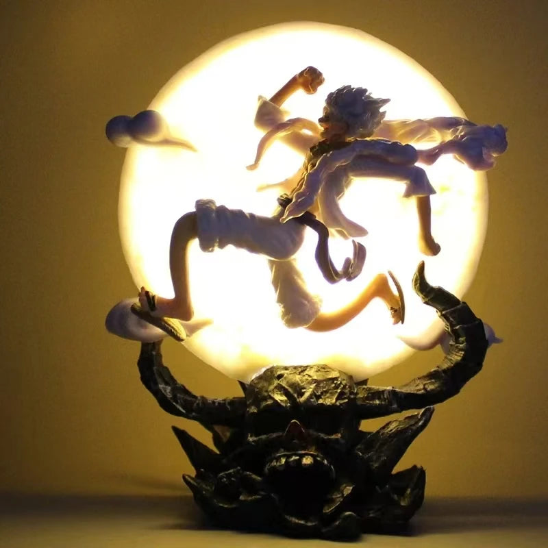Figura de One Piece - Monkey D. Luffy Gear 5 Nika (En la nube - 14 cm)