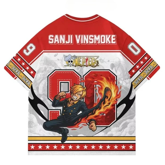 Camiseta de Sanji Vinsmoke de One Piece - Diseño "Pierna del Diablo"