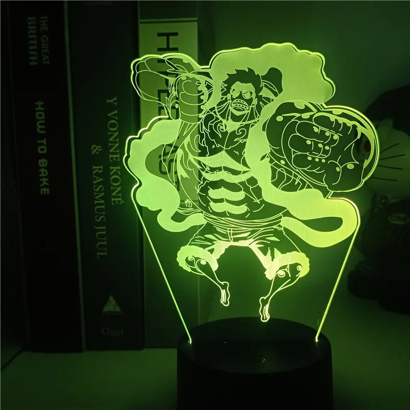 Lampe Veilleuse LED One Piece - Monkey D. Luffy Classic Pose (Jaune)