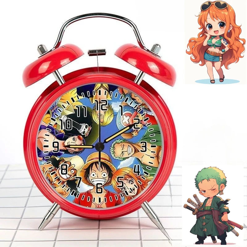 Sveglia retrò One Piece - Straw Hat Crew (modello rosso)
