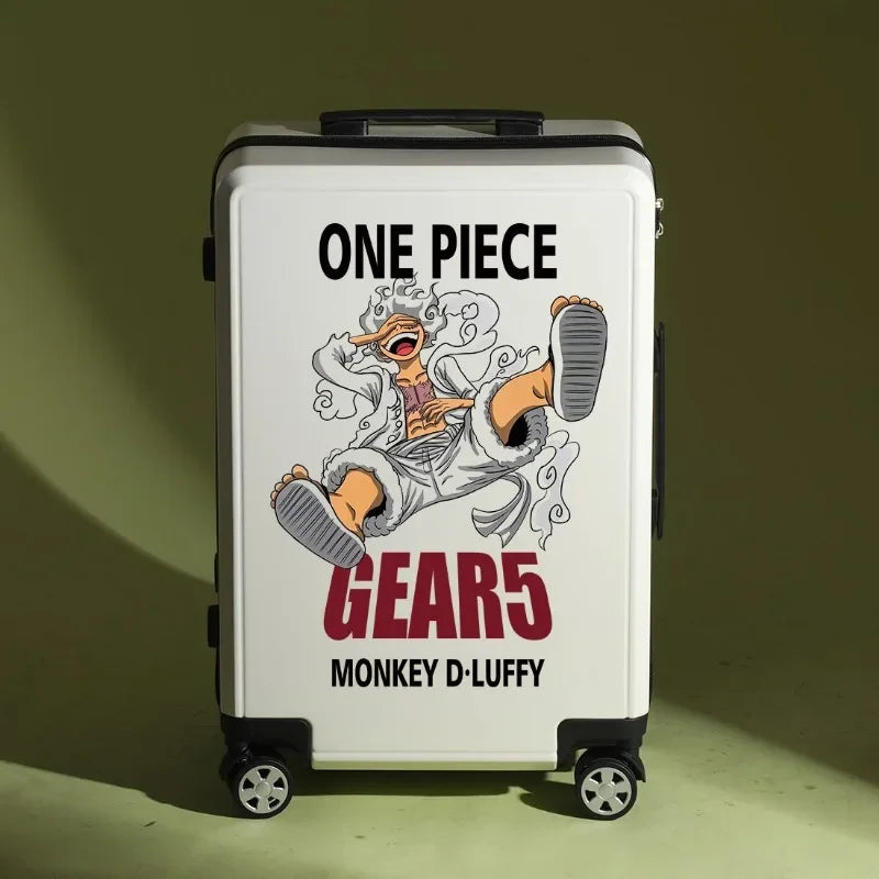 Valise One Piece - Design Monkey D. Luffy Gear 5 (Blanc)