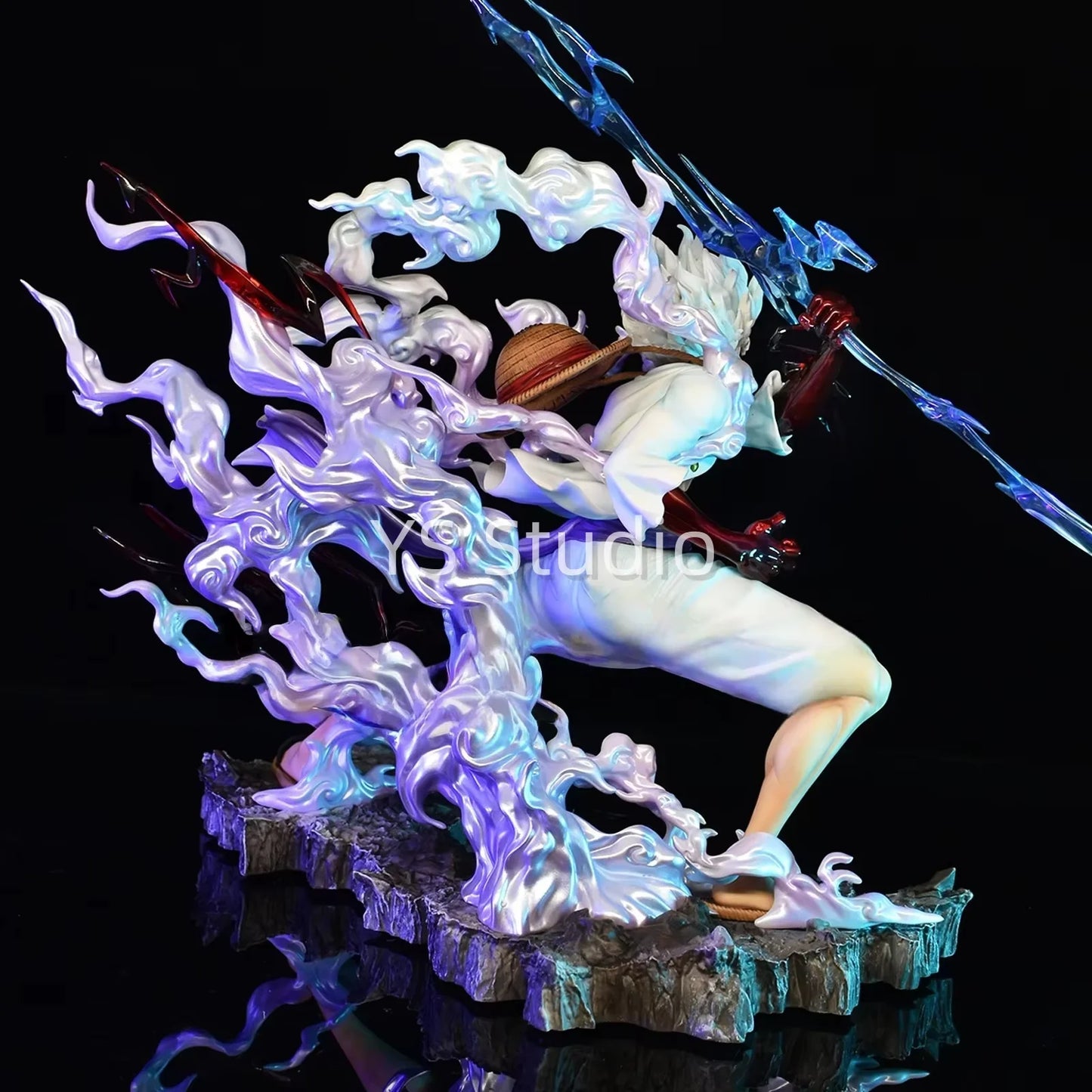 Figurine One Piece - Monkey D. Luffy Gear 4 (Effets Aura Violette)
