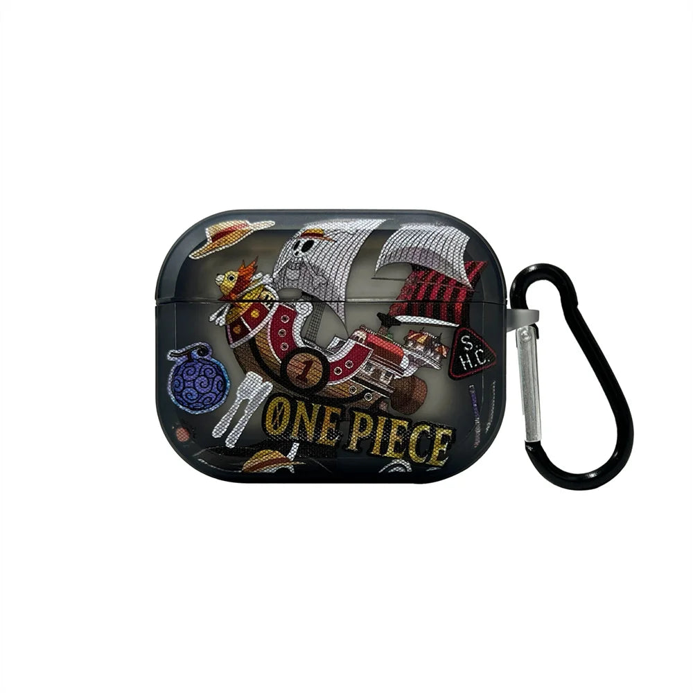 Étui AirPods One Piece – Emblème Pirate Vintage