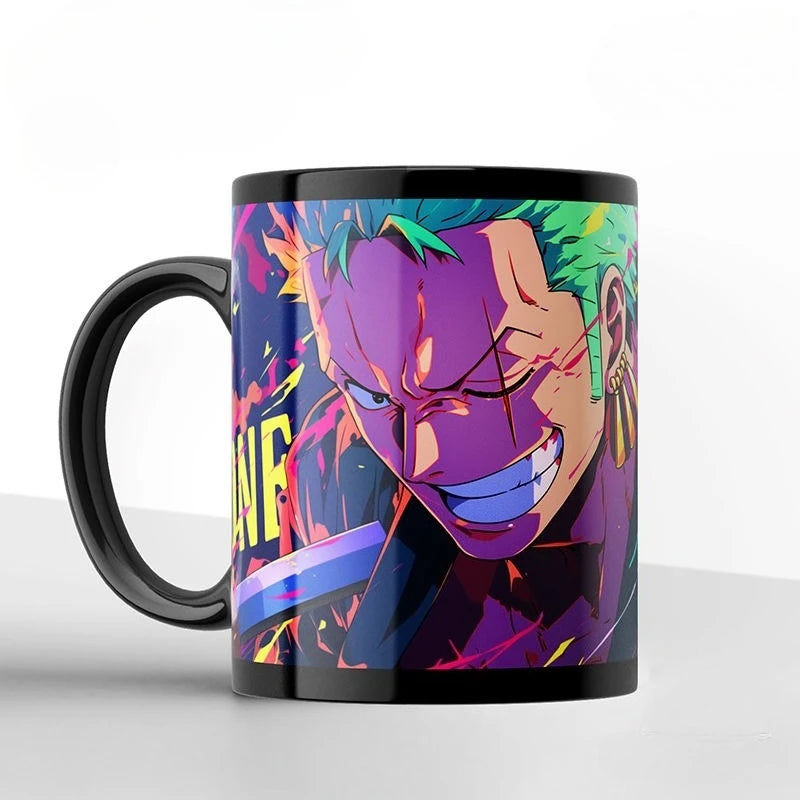 Taza One Piece - Roronoa Zoro (350ml - Diseño Wano)