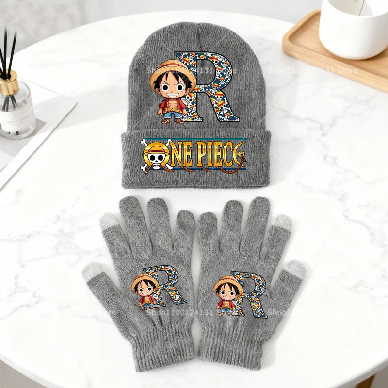 Conjunto de sombrero y guantes de One Piece: Luffy el pirata clásico