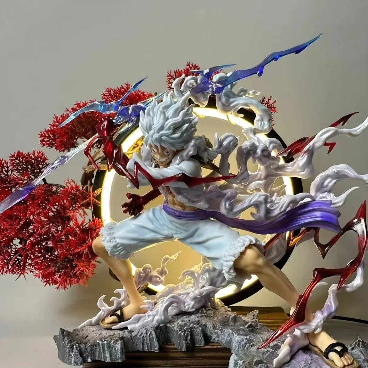 Figura di One Piece - Monkey D. Luffy Gear 4 (effetti aura viola)