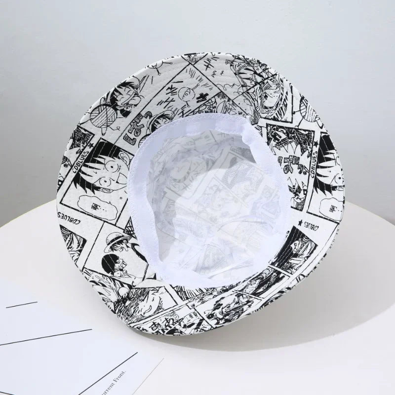 Chapeau Bob One Piece – Manga Noir & Blanc