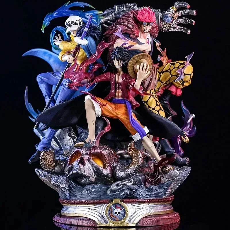 Figura de One Piece - La tripulación completa (Diorama de batalla de 23 cm)