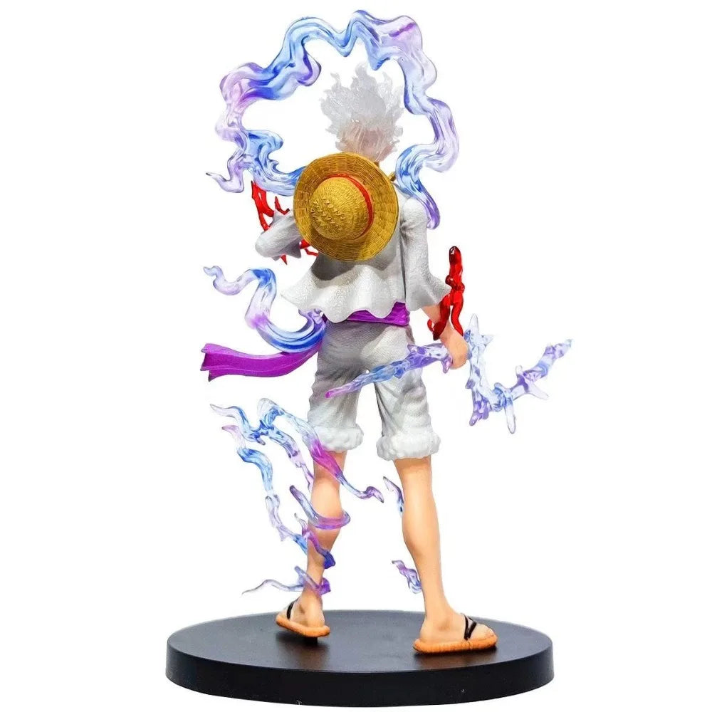 Figura di One Piece - Luffy Gear 5 (effetti di fulmini e trasformazione)