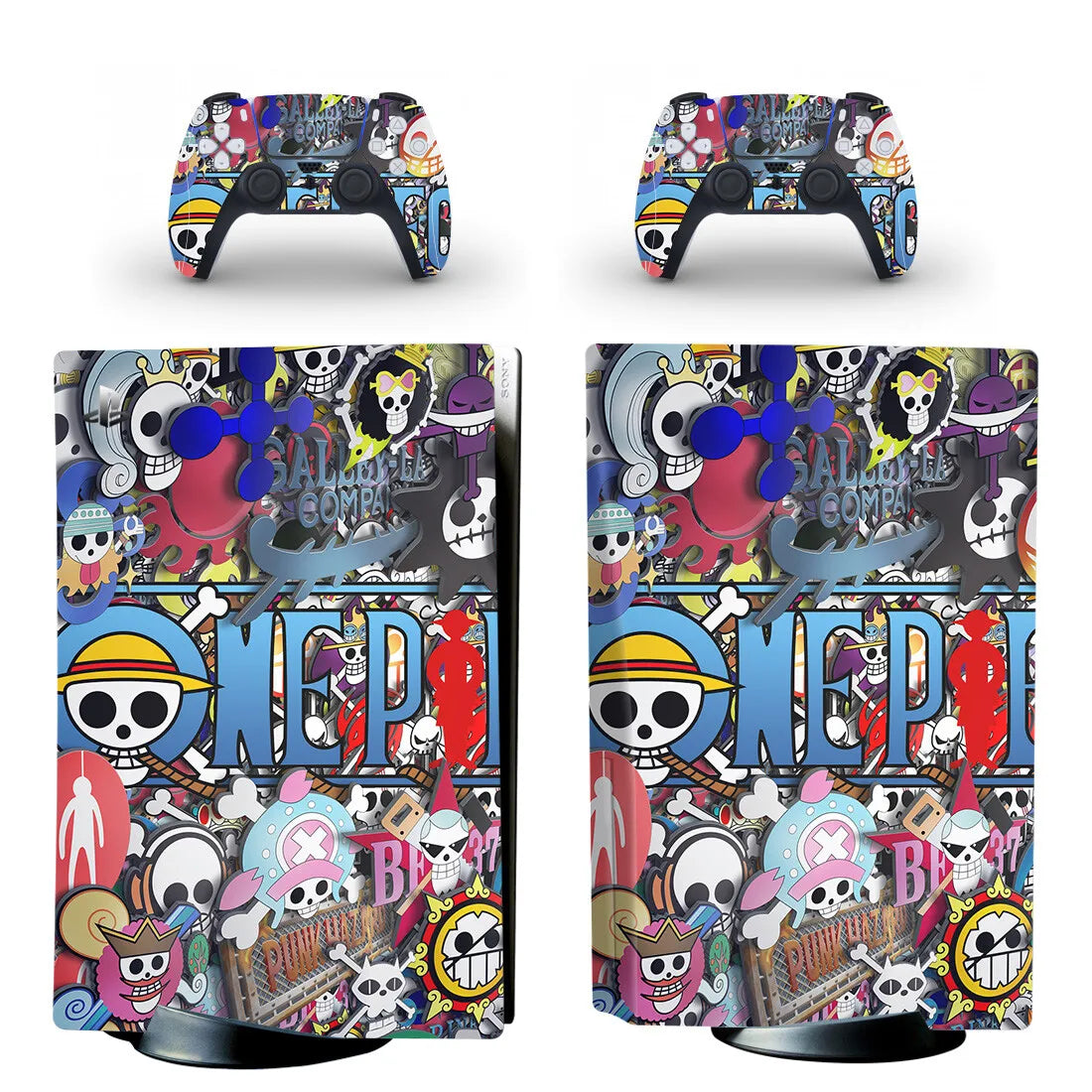 Pegatinas de One Piece para PS5: El equipo completo del Sombrero de Paja