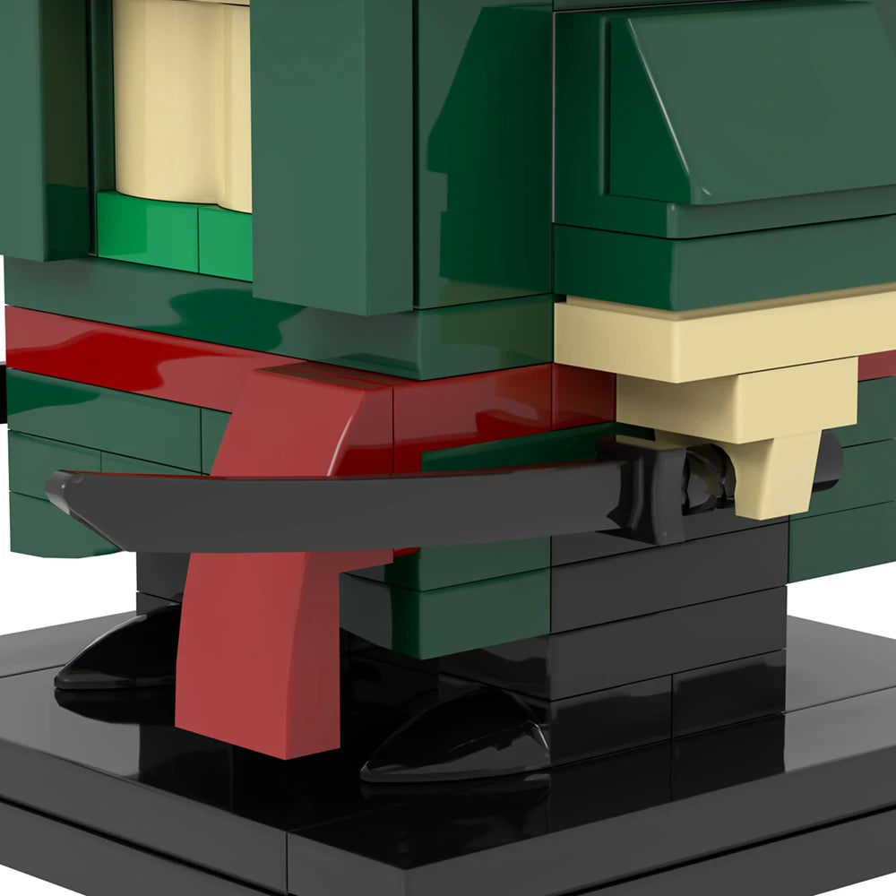 Figura de Lego One Piece - Roronoa Zoro (estilo bloque)