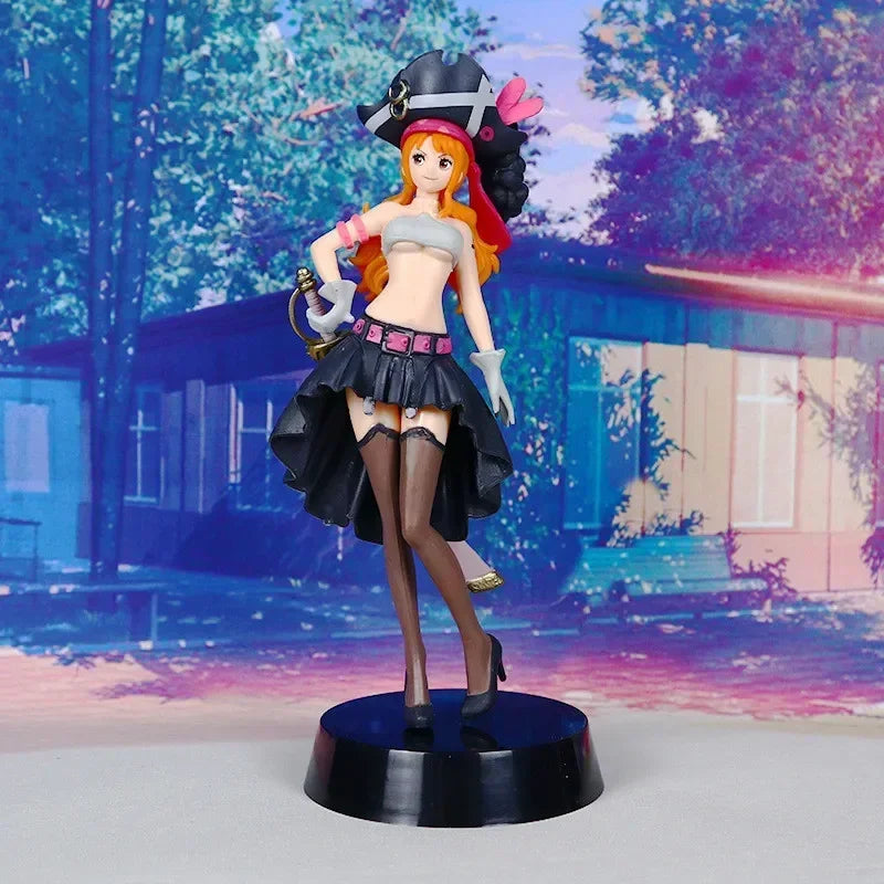 Figura de One Piece - Nami estilo Steampunk (19 cm con accesorios)