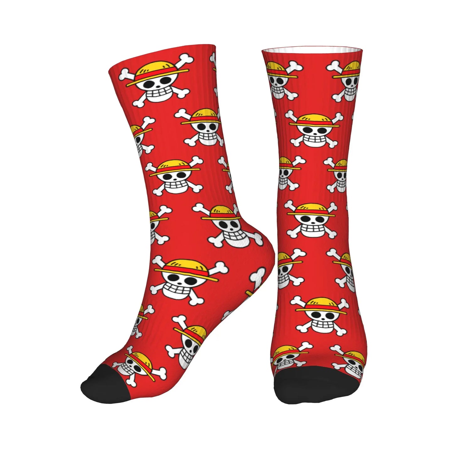 Chaussettes One Piece - Motif Skull Rouge