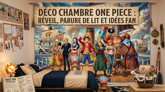 Déco chambre One Piece : réveil, parure de lit et idées fan