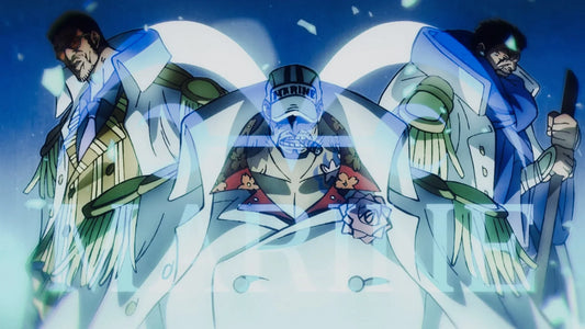 Les Amiraux de la Marine : Kizaru, Fujitora et Ryokugyu analysés