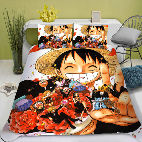 Juego de cama de One Piece - Funda nórdica de Luffy (estándar)