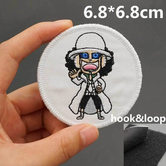 Parche de One Piece - Firma de Trafalgar Law (círculo blanco)