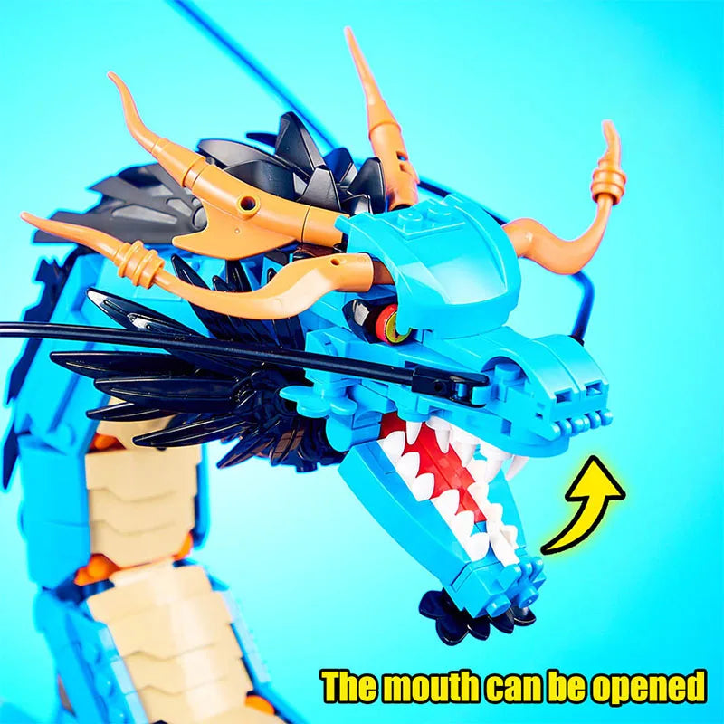 Lego One Piece - Dragon Azure Kaido (MOC Modèle de Collection)