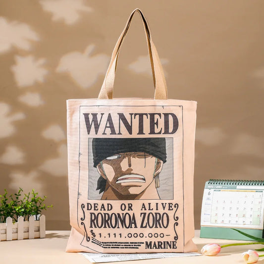 Tote Bag One Piece – Avis de Recherche Roronoa Zoro Sabreur