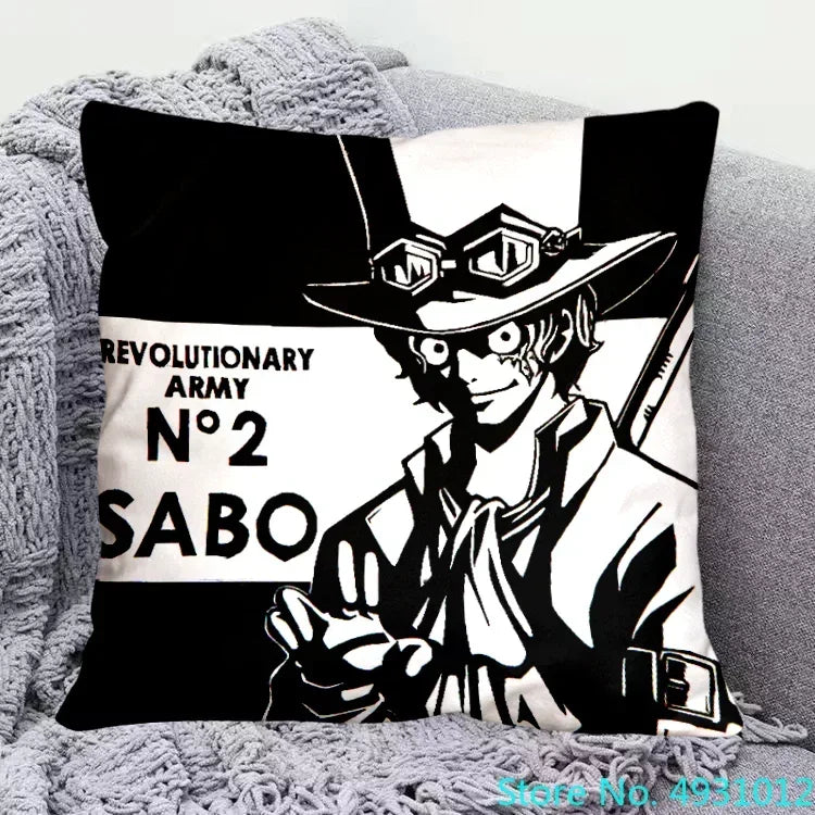 Housse de Coussin One Piece - Sabo (Armée Révolutionnaire)