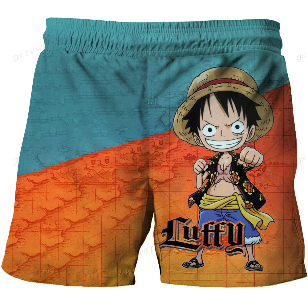 Bañador de una pieza - Diseño "Atardecer" de Monkey D. Luffy (estilo Harajuku)