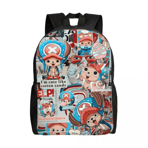 Sac à dos Tony Tony Chopper One Piece – Collage Manga Dynamique