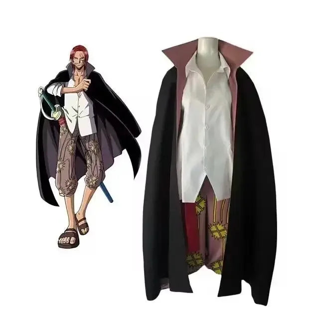 Costume Cosplay One Piece - Manteau de Shanks le Roux (Film Red)