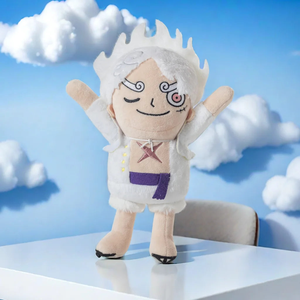 Lot de Peluches One Piece - Luffy Gear 5 & Monkey D. Luffy Chibi