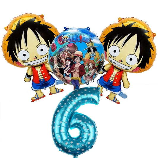 Kit de Ballons One Piece - Décoration Anniversaire 6 ans (Luffy & Zoro)
