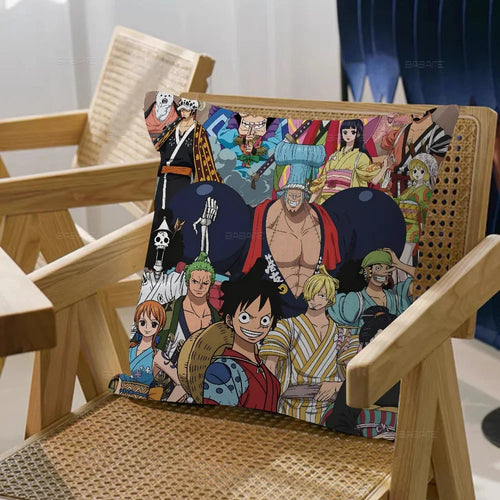 Funda de cojín de One Piece - Retratos individuales de Mugiwara
