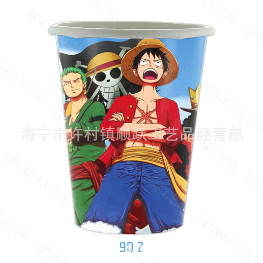 Copa One Piece de alta calidad - Ilustración de tripulación completa