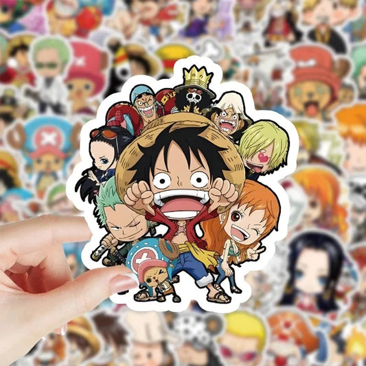 Pack de Stickers One Piece - 50 Pièces Autocollants Vinyle Imperméables