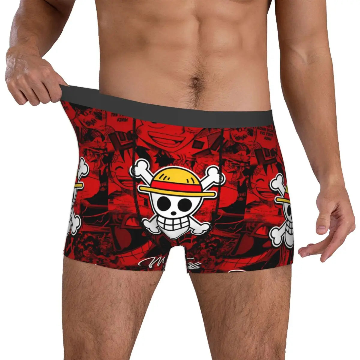Boxer - Jolly Roger rosso