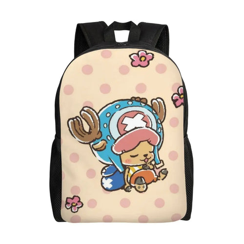 Sac à dos Tony Tony Chopper One Piece – Illustration Minimaliste Beige