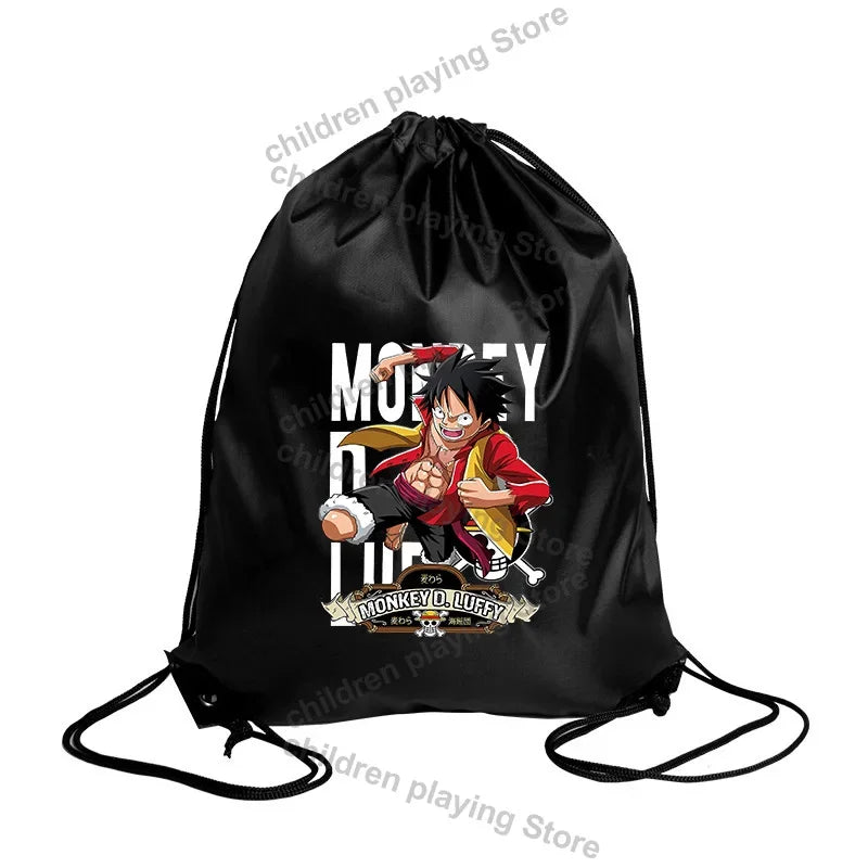 Sac à cordon One Piece – Monkey D. Luffy Wanted Noir