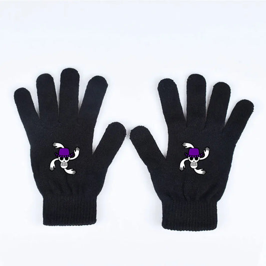 Guanti One Piece – Pirata Teschio con Occhi Viola