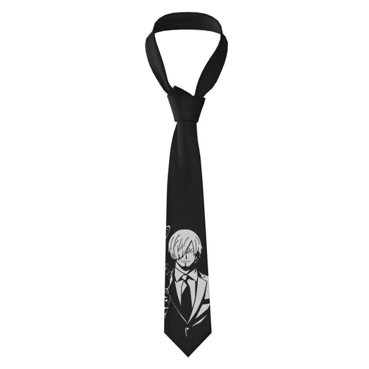 Cravate One Piece – Sanji Illustration Sombre