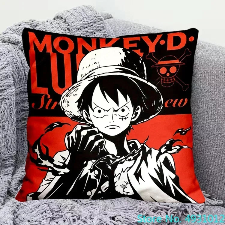 Housse de Coussin One Piece - Monkey D. Luffy (Chapeau de Paille)