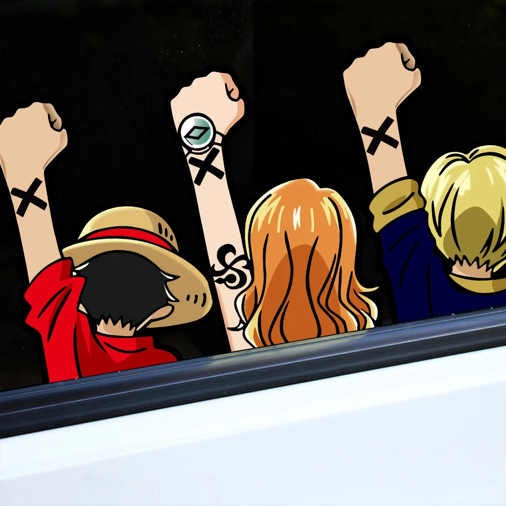 Autocollant One Piece - Main de Franky "Super!" (12x10cm)