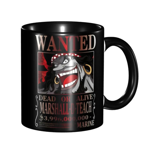 Mug One Piece - Wanted Marshall D. Teach (Barbe Noire)