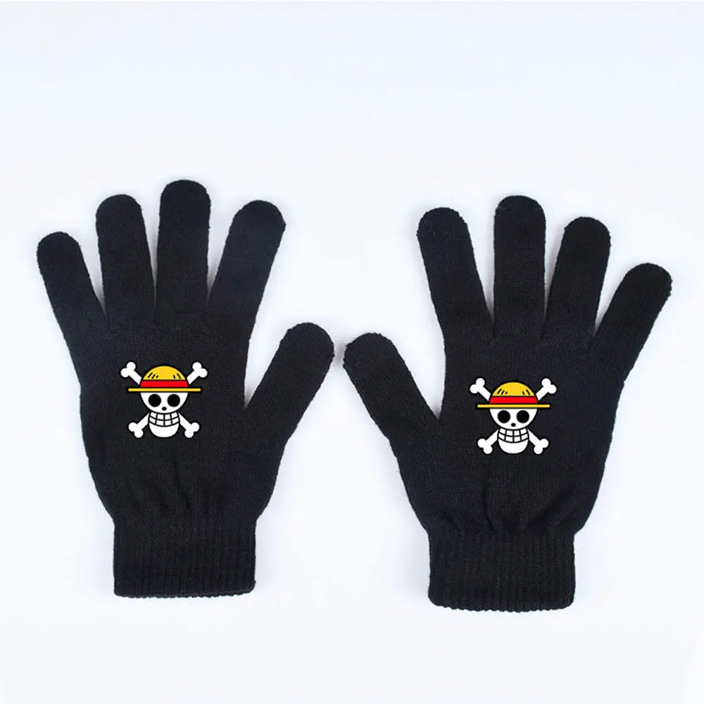 Gants One Piece – Luffy Chapeau de Paille Skull