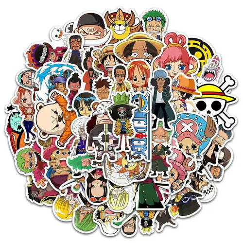 Paquete de 50 pegatinas de One Piece: vinilos personalizables