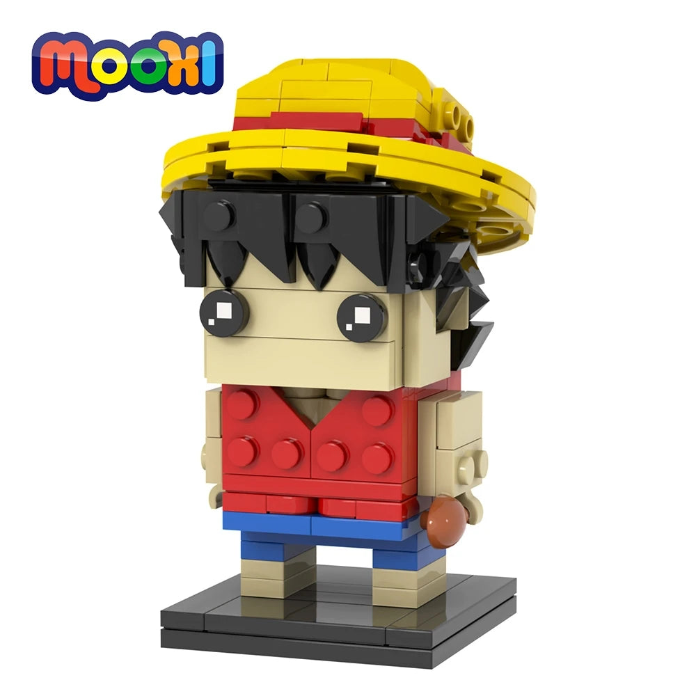 Figurine lego One Piece - Monkey D. Luffy (Style Bloc)