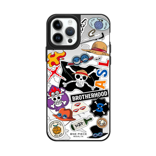 Custodia per iPhone One Piece – Collage manga multicolore