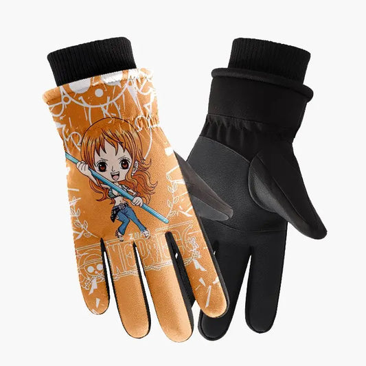 Gants One Piece – Nami Illustration Orange