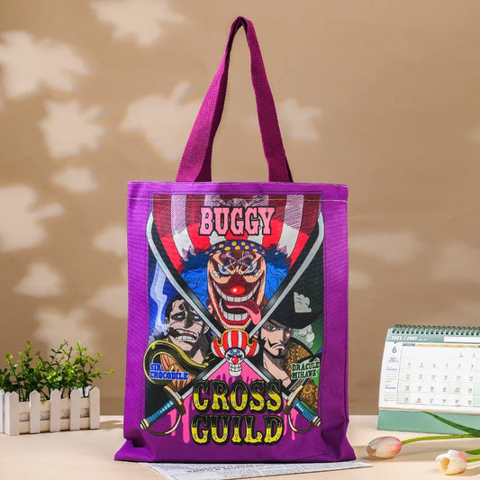 Bolsa de One Piece con póster colorido de Buggy el Payaso